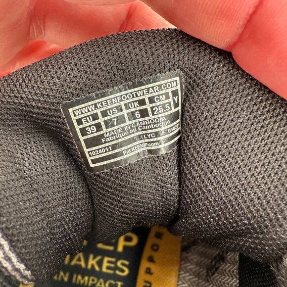 KEEN Targhee Womens Grey Outdoor Arch Support Waterproof Hiking 7 Sneakers - Picture 6 of 8